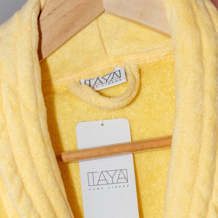 velour bathrobes yellow