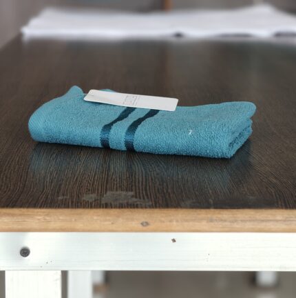 turquoise blue towel
