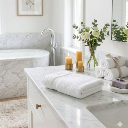 whitebath towel