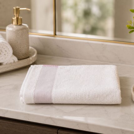white hand towel