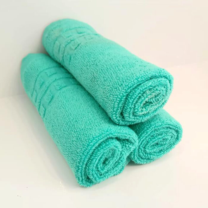 cyan face towel