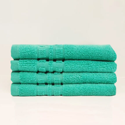 cyan face towels